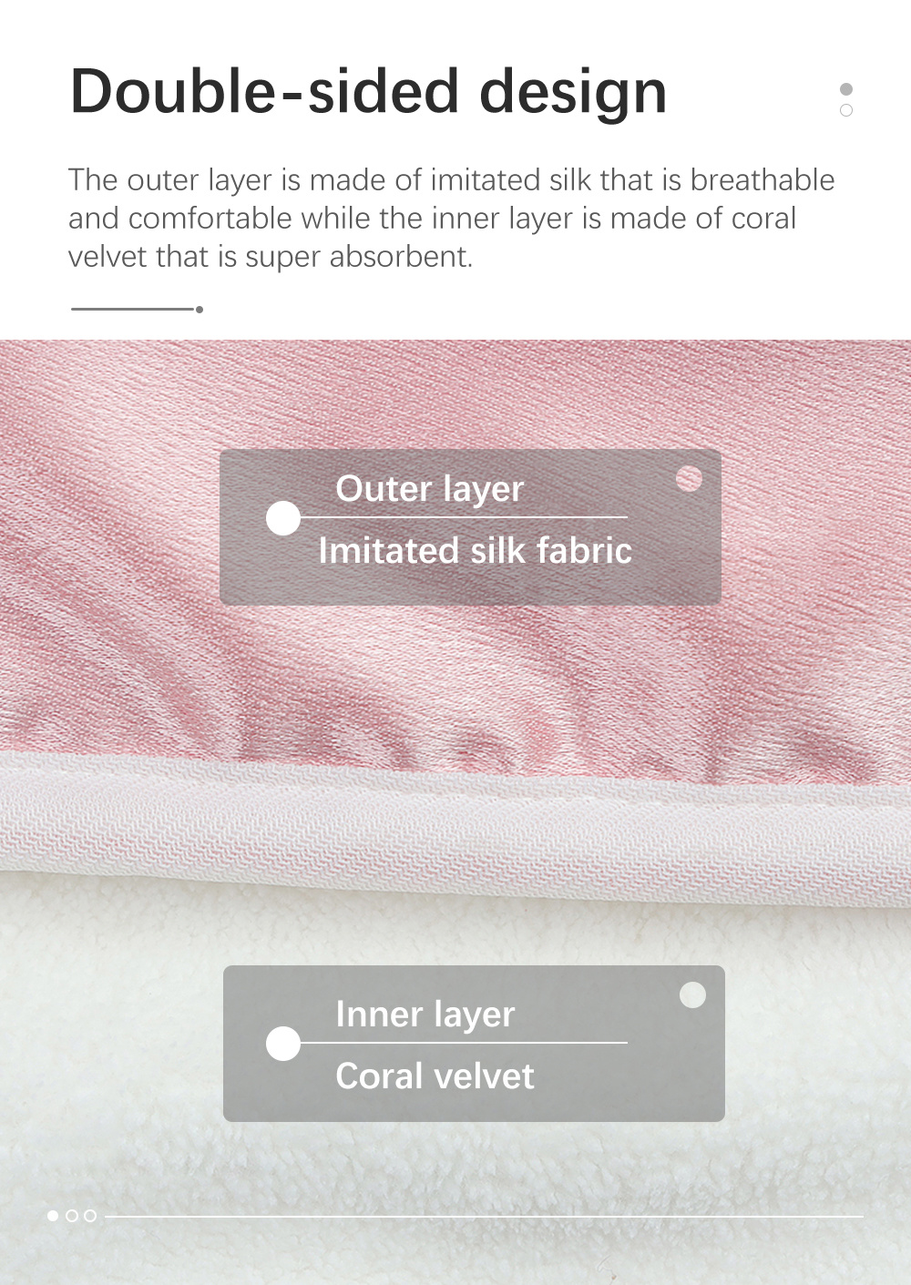 Plain Color Imitated Silk Hair Drying Cap-4